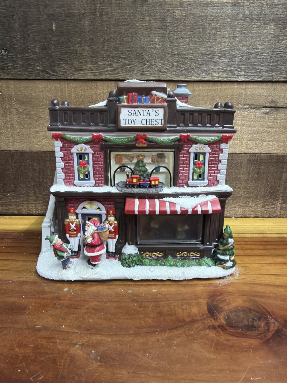 St Nicholas Square Christmas Village Santa’s Toy Chest In Box